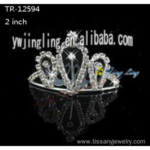 Rhinestone cheap wedding hairband crowns for sale